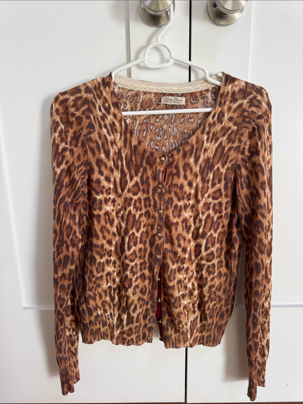 Cheetah Print Lucky Brand Woman’s Cardigan